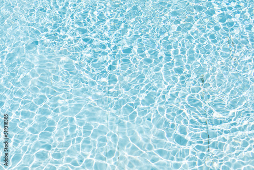 surface of blue swimming pool, background of water in swimming pool.