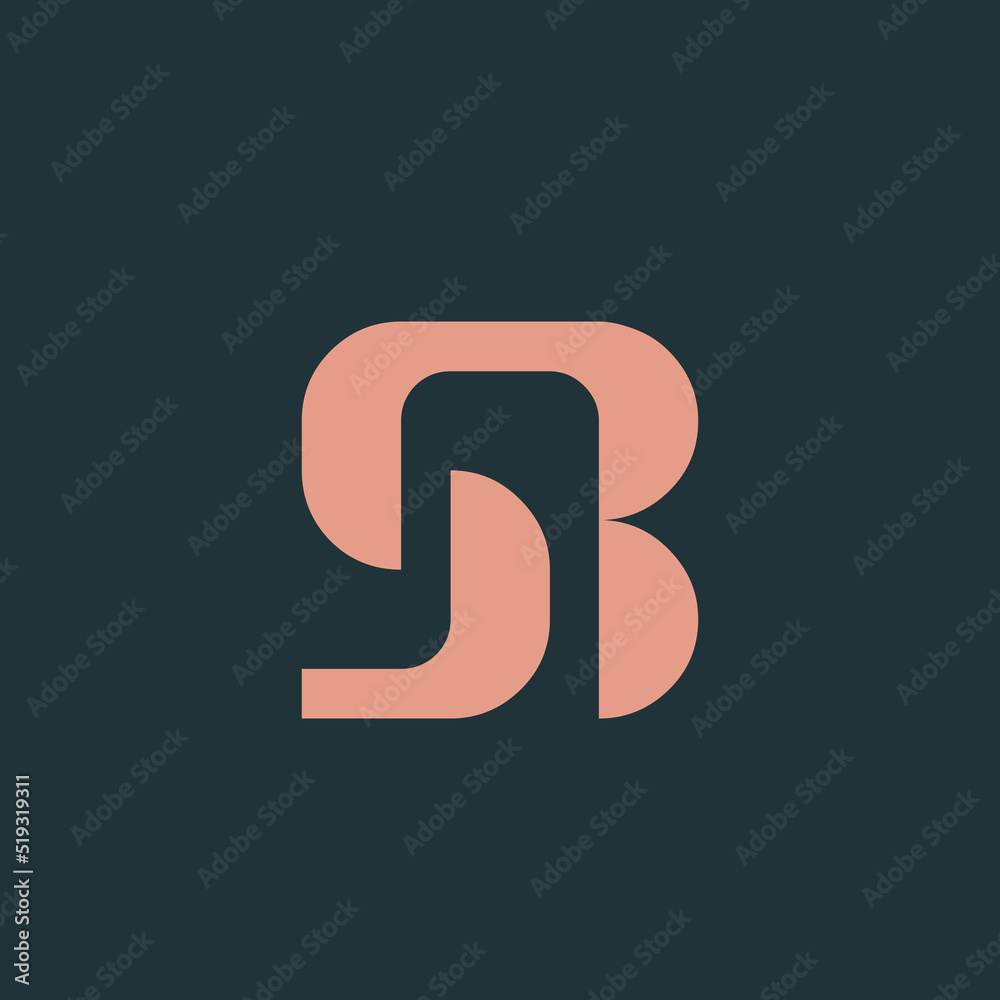 SB monogram logo.Letter s, letter b typographic icon.Lettering sign isolated on dark background.Alphabet initials.Modern, deco design, geometric, corporate, minimalist style intertwined characters. SB monogram logo.Letter s, letter b typographic icon.Lettering sign isolated on dark background.Alphabet initials.Modern, deco design, geometric, corporate, minimalist style intertwined characters.