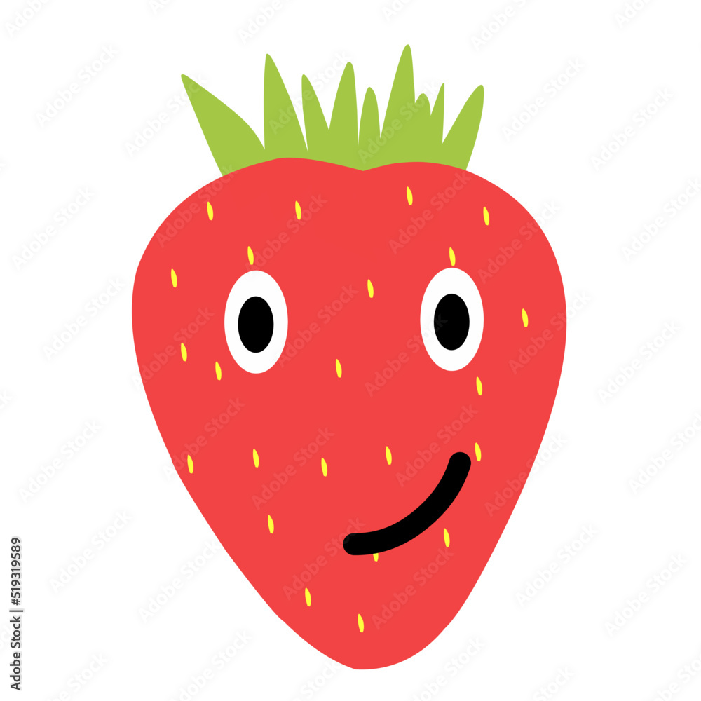 Obraz premium Strawberry emoticon