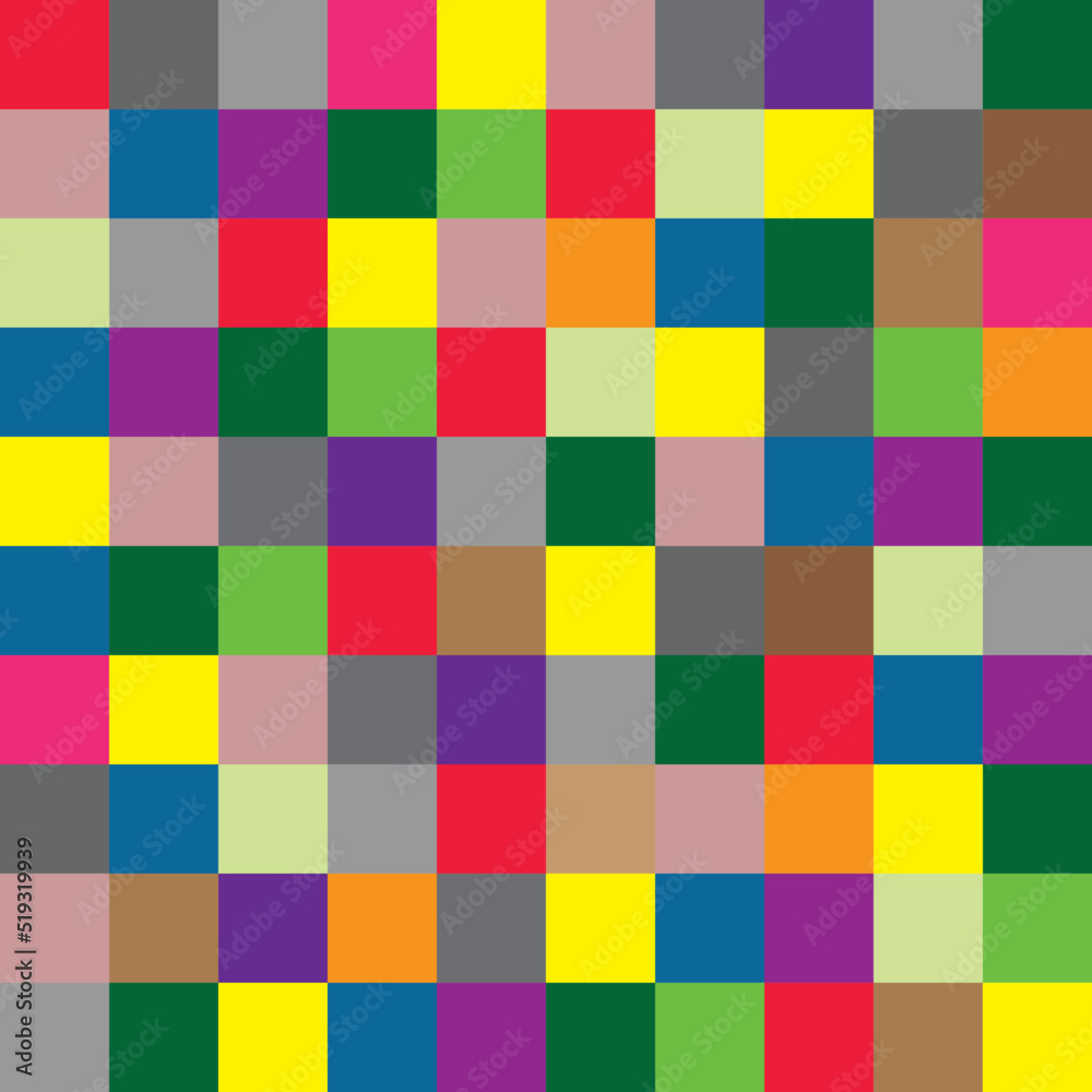 Abstract colorful rectangle shape, block pattern, mosaic. Vector illustration.