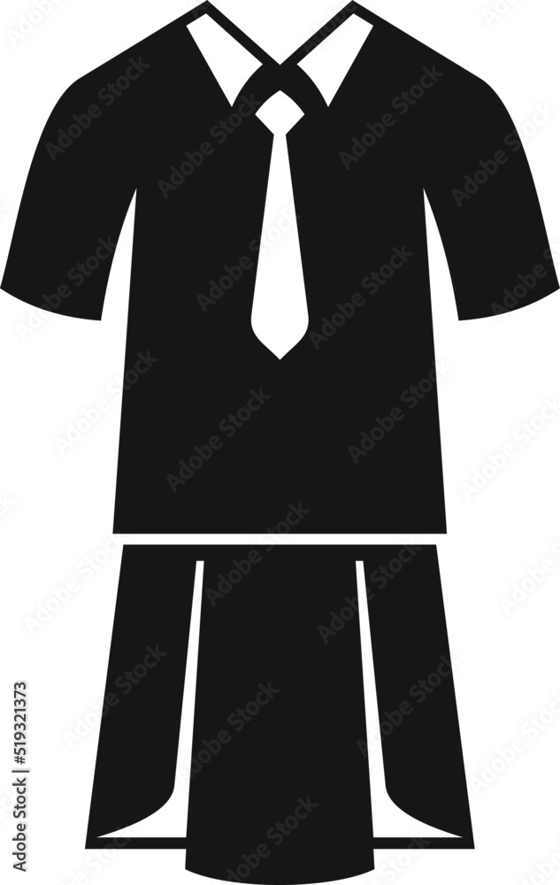 Female uniform icon simple vector. Suit dress Female uniform icon simple vector. Suit dress