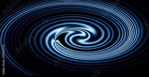 abstract blue spiral