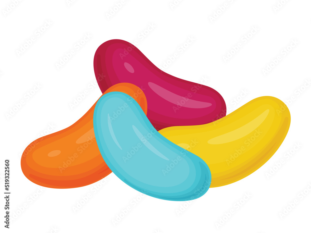 Jelly beans. Gummy sweet kids candies. Sweet and sour Snack. Jelly beans. Gummy sweet kids candies. Sweet and sour Snack.