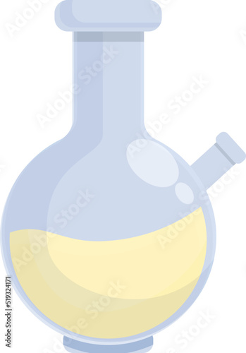 Flask liquid doping icon cartoon vector. Dope steroid. Vitamin stop
