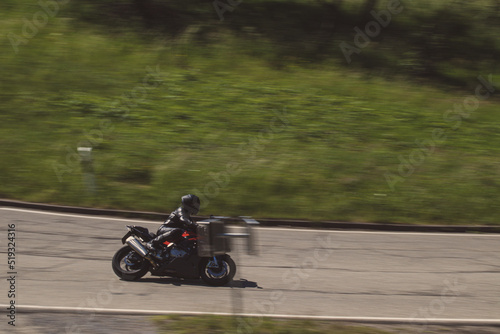 motorcycle on the road