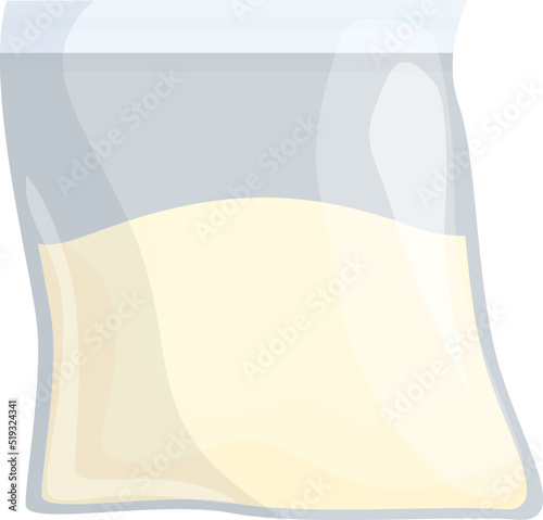 Doping powder bag icon cartoon vector. Dope steroid. Medicine vitamin