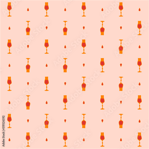 Liquor glass seamless pattern, great design for any purposes. Doodle style. Hand drawn image. Repeat template. Party drinks concept. Freehand drawing. Cartoon sketch graphic draft