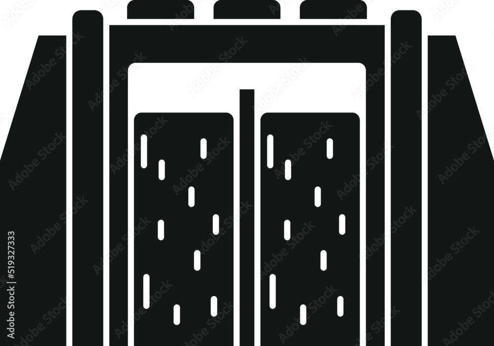 Hydro station icon simple vector. Power energy Hydro station icon simple vector. Power energy