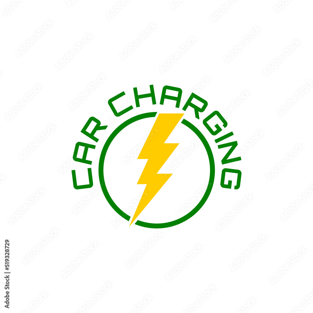 Electric car charging station icon isolated on white background Electric car charging station icon isolated on white background