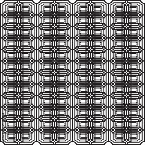 Vector, Image of botanical pattern background, black and white color, with transparent background

