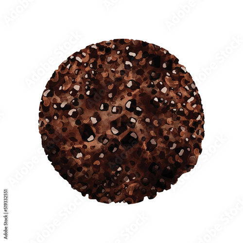Chocolate watercolor vector design