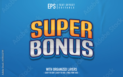 super bonus text effect
