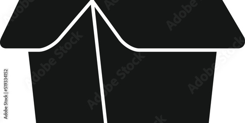 Carton box icon simple vector. Eco package
