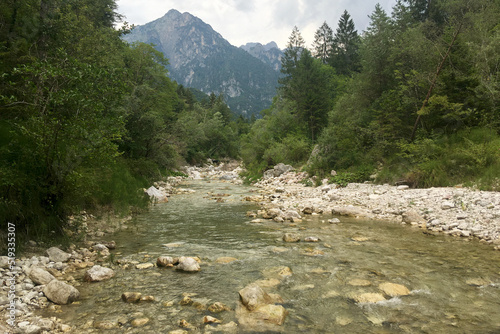Caorame Creek, Val di Canzoi. Feltre, Italy