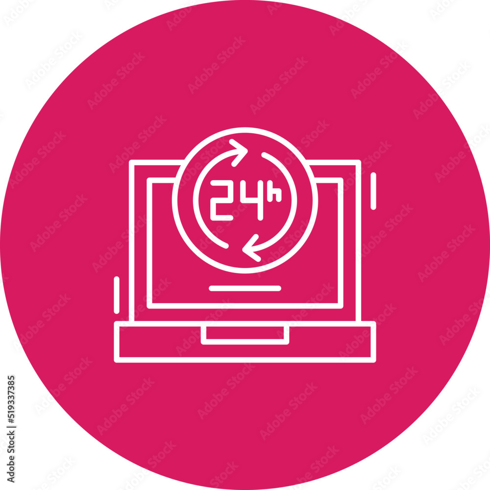 24 Hours Icon 24 Hours Icon