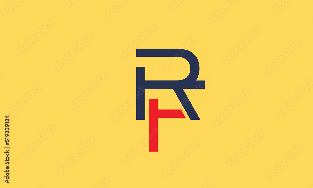 Alphabet letters Initials monogram logo RF, FR, R and F Stock Vector ...