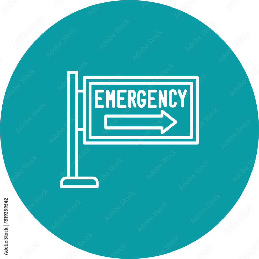Emergency Sign Icon