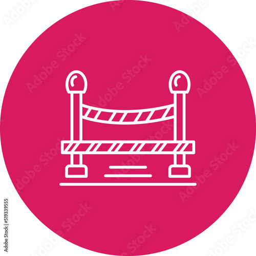 Do Not Cross Line Icon