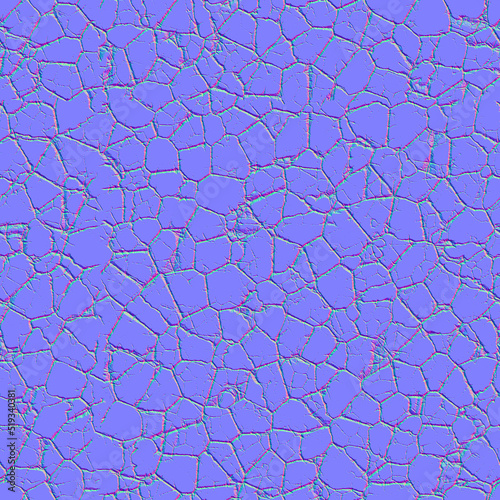 Normal map of wall material. (Perfect seamless pattern)