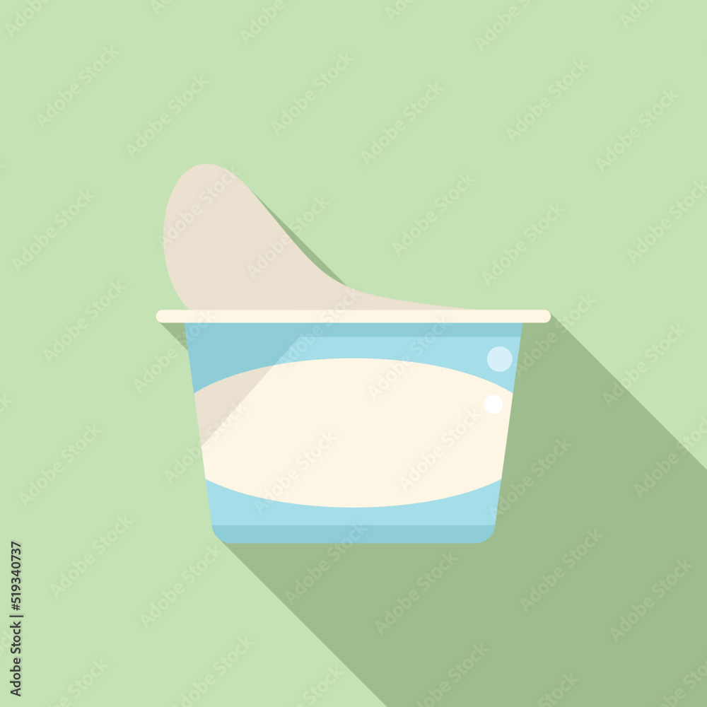Biodegradable plastic icon flat vector. Eco recycle Biodegradable plastic icon flat vector. Eco recycle