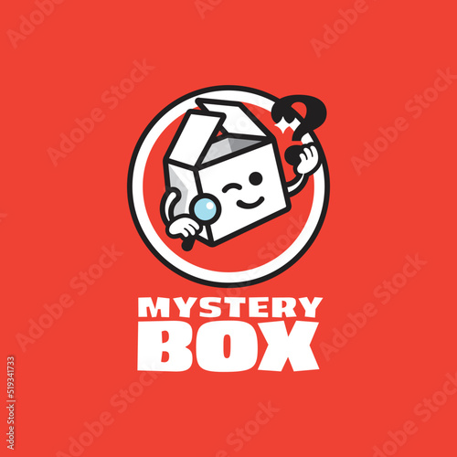Mystery Box Mascot Logo