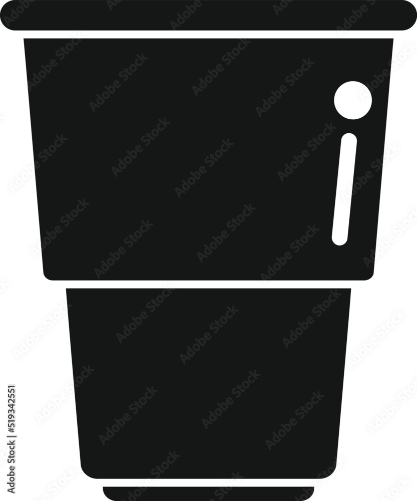 Plastic to go cup icon simple vector. Eco recycle Plastic to go cup icon simple vector. Eco recycle