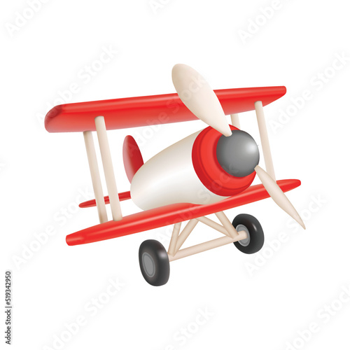 airplane 3d illustration vector illustration