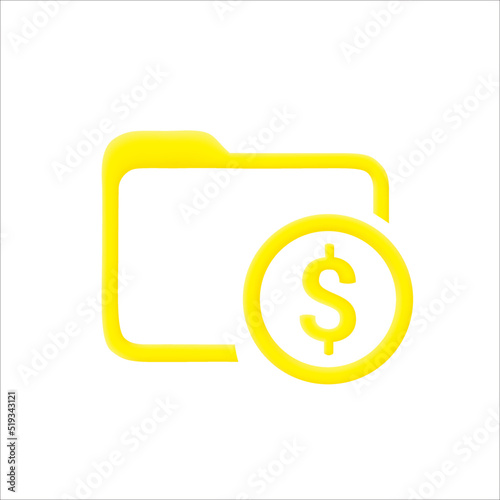 folder icon with doller symbol