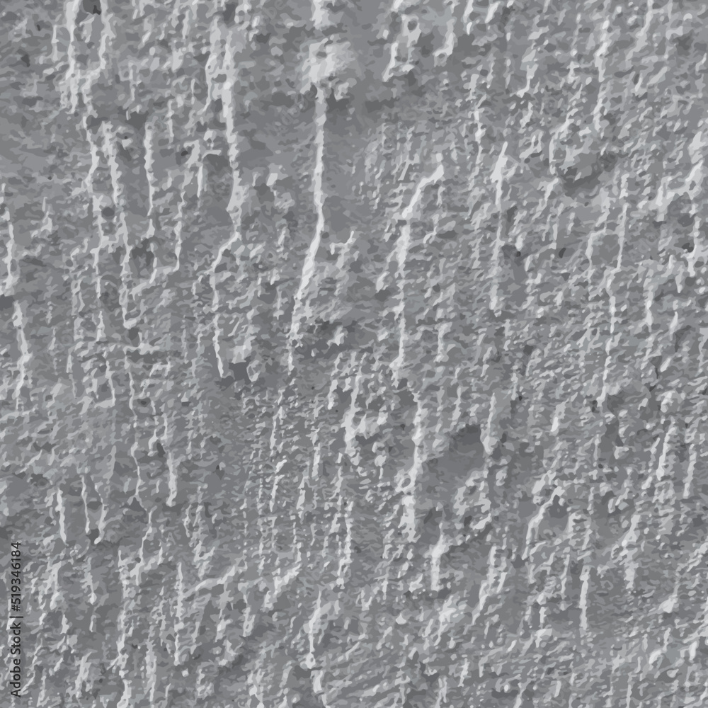 Obraz premium Vector texture plastered wall, black and white texture chaotic plaster pattern, vector