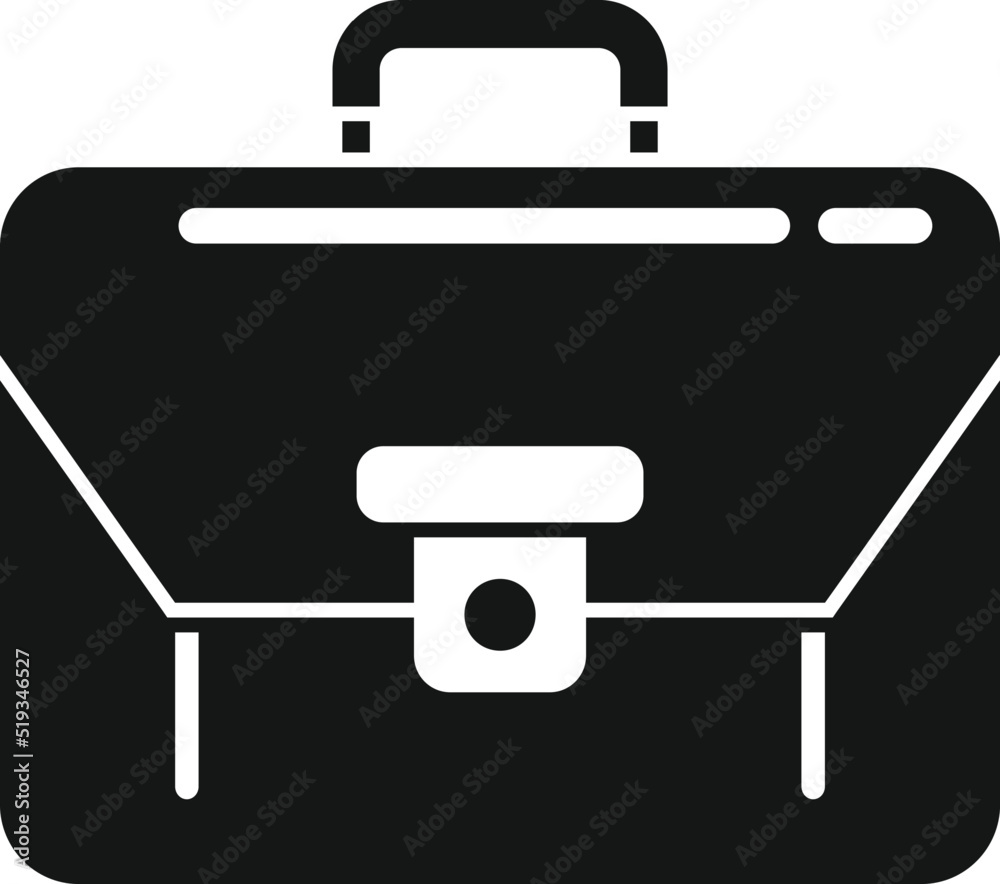 Agent briefcase icon simple vector. Service support Agent briefcase icon simple vector. Service support