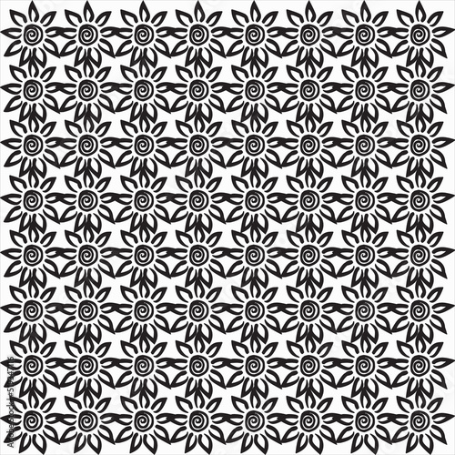 Vector, Image of star pattern background, black and white color, transparent background

