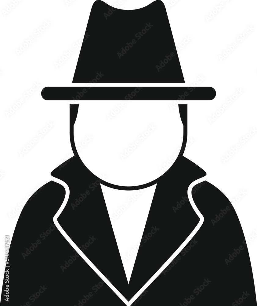 Security agent icon simple vector. Secret service Security agent icon simple vector. Secret service