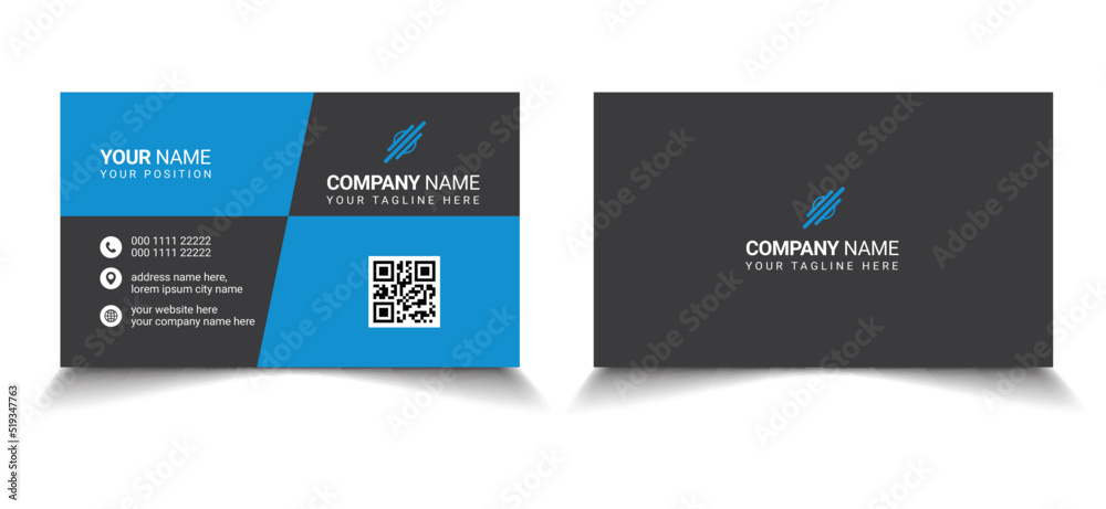 Modern, Simple Elegant Business Card Design Template Modern, Simple Elegant Business Card Design Template