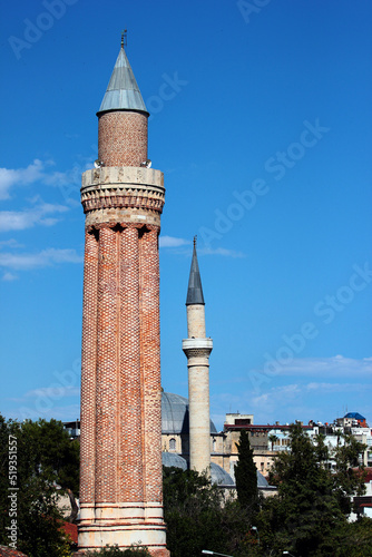 Yivli minaret in Kaleici old town of Antalya, Turkey