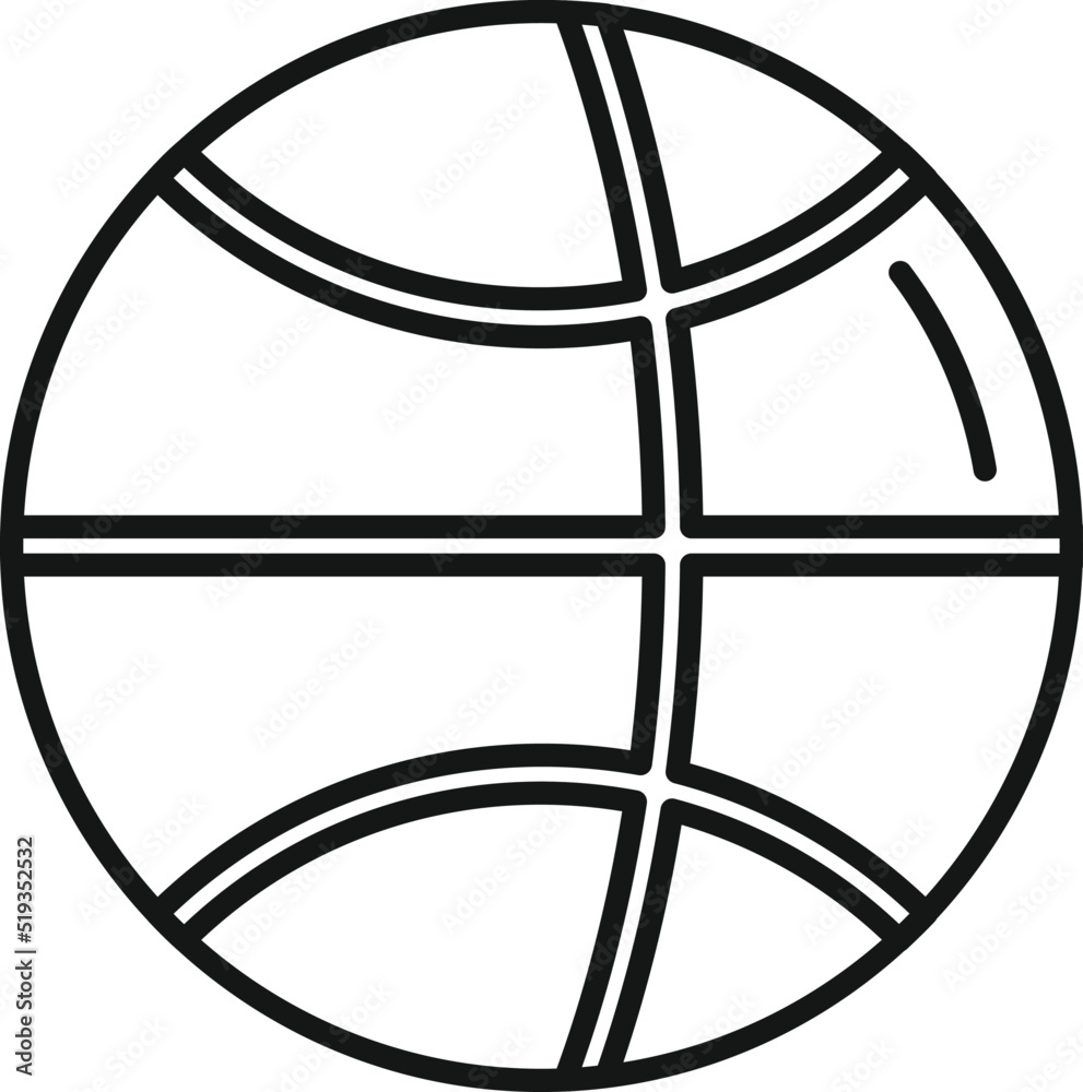 Basketball ball icon outline vector. Active fitness Basketball ball icon outline vector. Active fitness