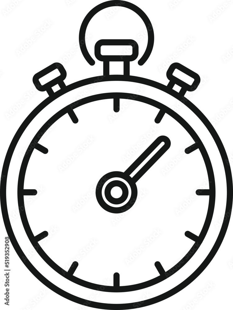 Sport stopwatch icon outline vector. Active fitness Sport stopwatch icon outline vector. Active fitness