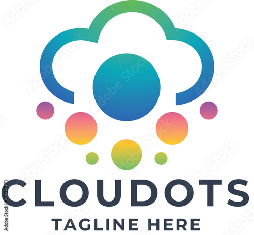 Cloud Dots Tech Logo