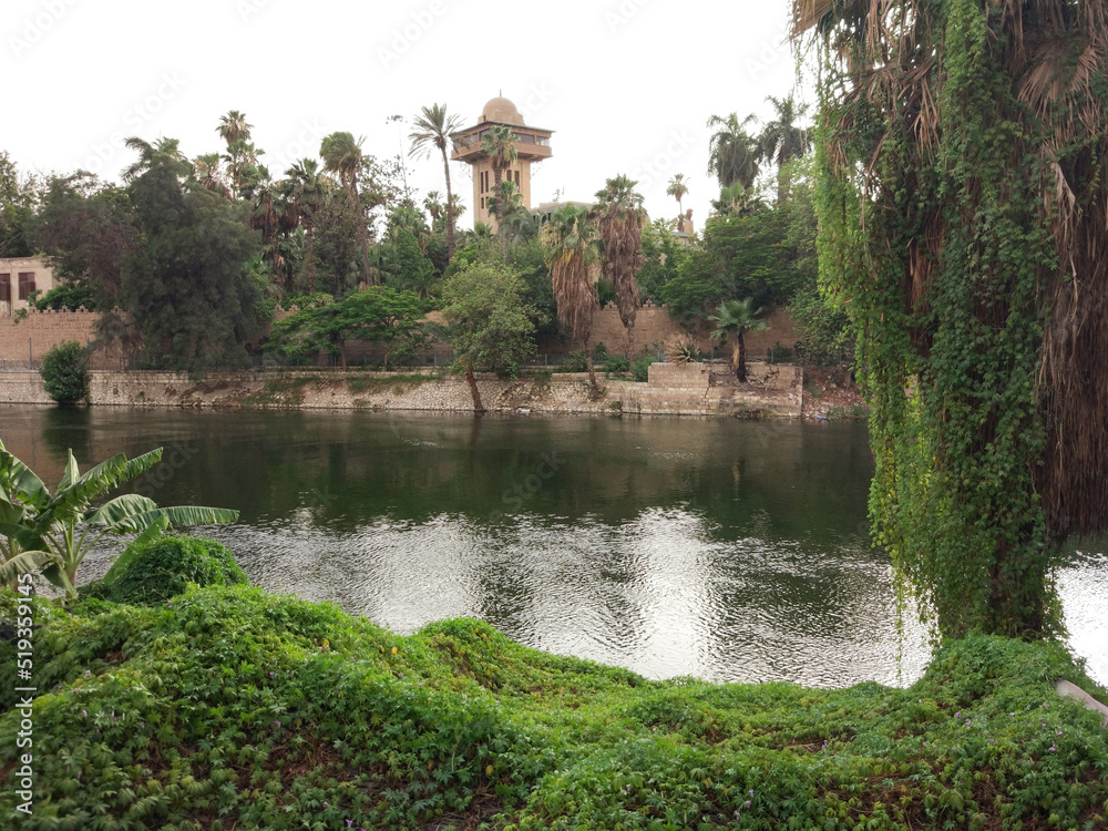 Nile River View at Prince Mohamed Ali Palace (Al Manial Palace) Cairo, Egypt
