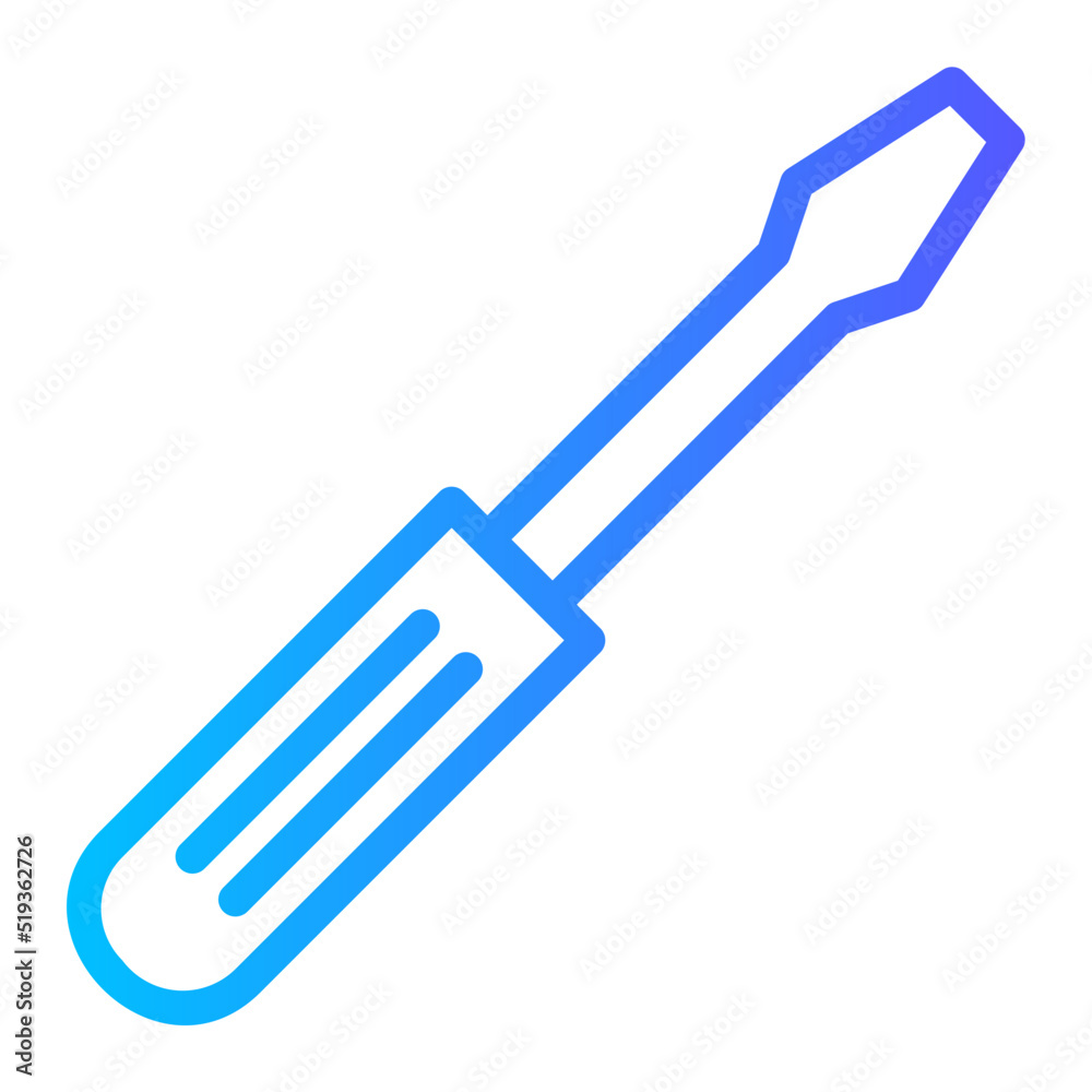 screw driver gradient icon screw driver gradient icon