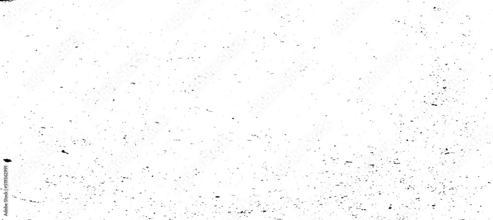 Monochrome texture composed of irregular graphic elements. Distressed uneven grunge background. Abstract vector illustration. Overlay for interesting effect and depth. Isolated on white background.