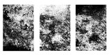 Texture overlay stamps set - Grunge, spray, grainy, monochrome template. Vector von overlay texture. Grain noise particles and spray grunge