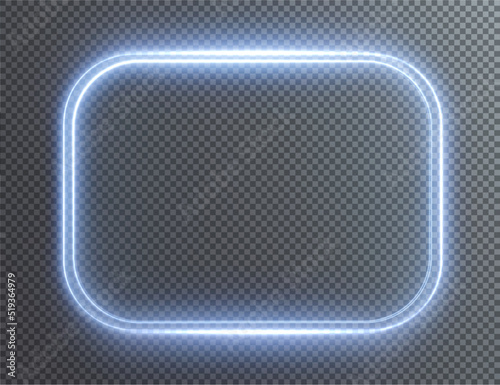 Technological background. Light glass blue frames square, oval, rectangle, circle. HUD PNG. Collection of futuristic hud light blue frame.