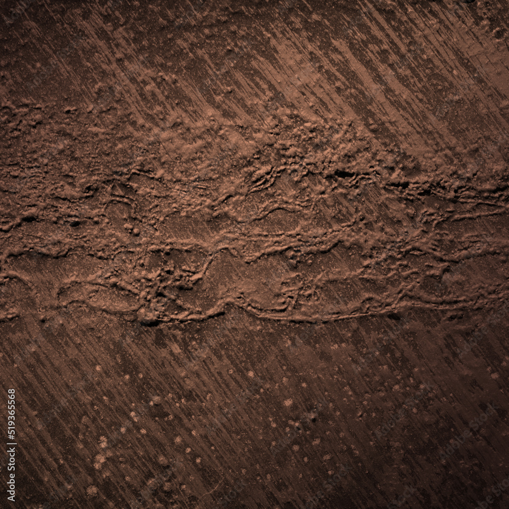 Fototapeta premium Scratched texture copper plating background close-up