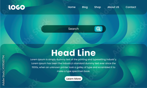 WEB home page background. First page background. Landing page template. Vector illustration. EPS 10