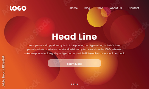 WEB home page background. First page background. Landing page template. Vector illustration. EPS 10
