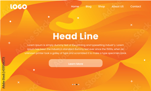 WEB home page background. First page background. Landing page template. Vector illustration. EPS 10