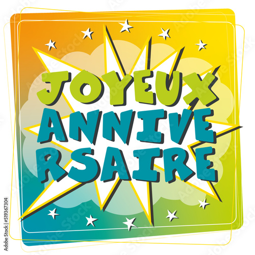 JOYEUX ANNIVERSAIRE CARTE Éclat 1