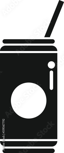 Airline soda drink icon simple vector. Food meal