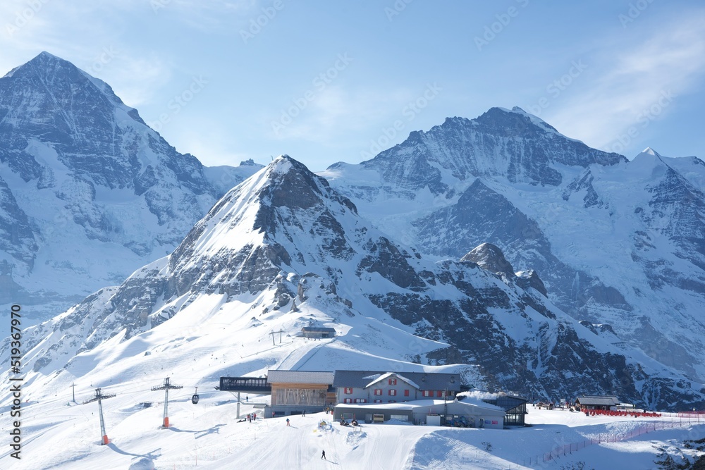 swiss skiing resort