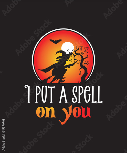 Halloween t-shirt design, Halloween vector graphics